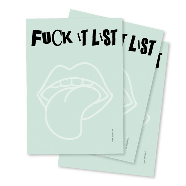 Notitieblokje | Fuck it list | byBean