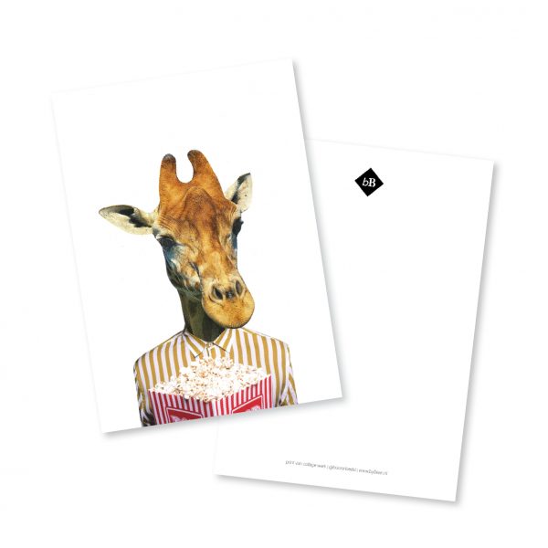 A5 kaart Monsieur Giraffe