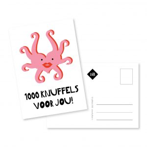 kaartje 1000 knuffels voor jou bybean