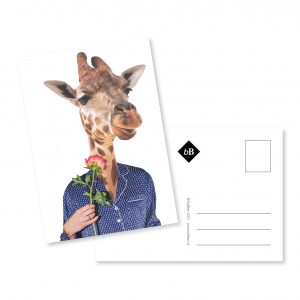 Collage kaart Ochtend Giraffe byBean