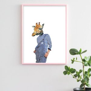 Originele collage | Guus Giraffe | BooninBeeld