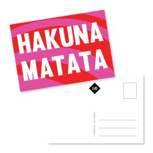 Kaartje Hakuna Matata byBean