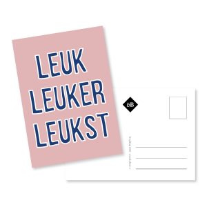 Kaartje Leuk leuker leukst
