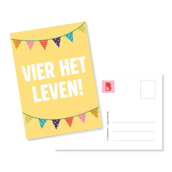 Kaartje vier het leven byBean