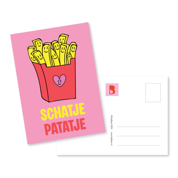 Kaartje schatjepatatje byBean