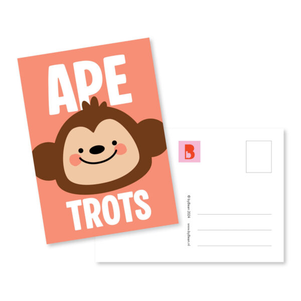 Kaartje apetrots byBean